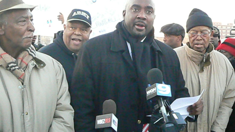 Obama library presser & rally